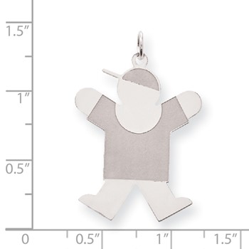 Sterling Silver Joy Kid Charm — alternate view