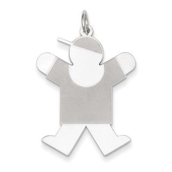 Sterling Silver Joy Kid Charm