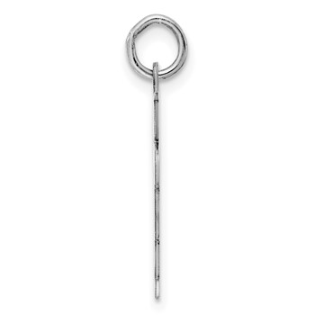 Sterling Silver Rhodium-plated Kid Charm — alternate view