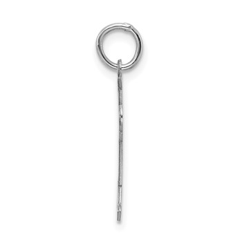 Sterling Silver Rhodium-plated Kid Charm — alternate view