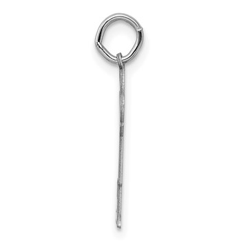 Sterling Silver Rhodium-plated Kid Charm — alternate view