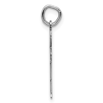 Sterling Silver Rhodium-plated Kid Charm — alternate view