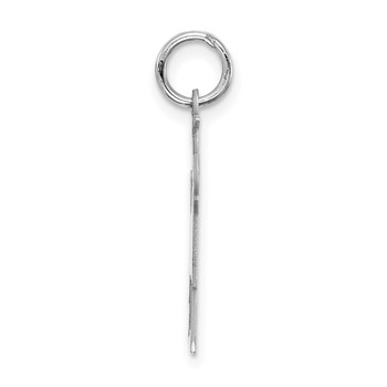 Sterling Silver Rhodium-plated Kid Charm — alternate view