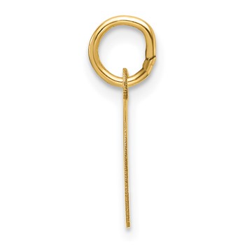 14k Plain .013 Gauge Round Engravable 10.6mm Disc Charm — alternate view