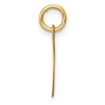 14k Plain .018 Gauge Round Engravable Disc Charm — alternate view