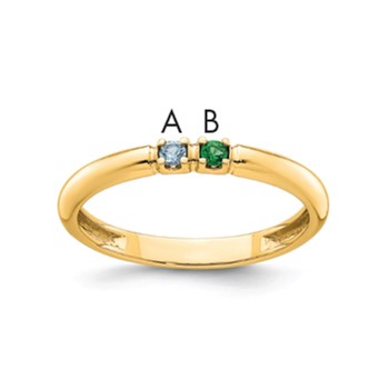 14k Yellow Gold  Mother's Ring Mounting