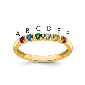 14k Yellow Gold Mother's Ring Mounting