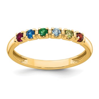 14k Yellow Gold Mother's Ring Mounting — alternate view