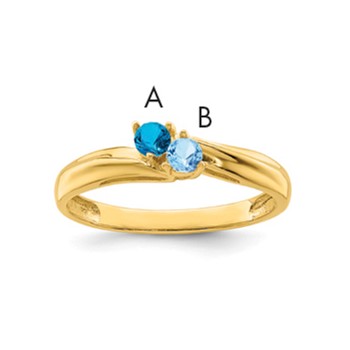 10k Synthetic Family Jewelry Ring