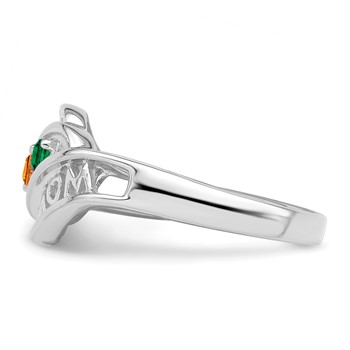 10k White Gold Family Jewelry Ring Mounting — alternate view