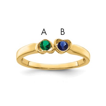 10k Synthetic Family Jewelry Ring