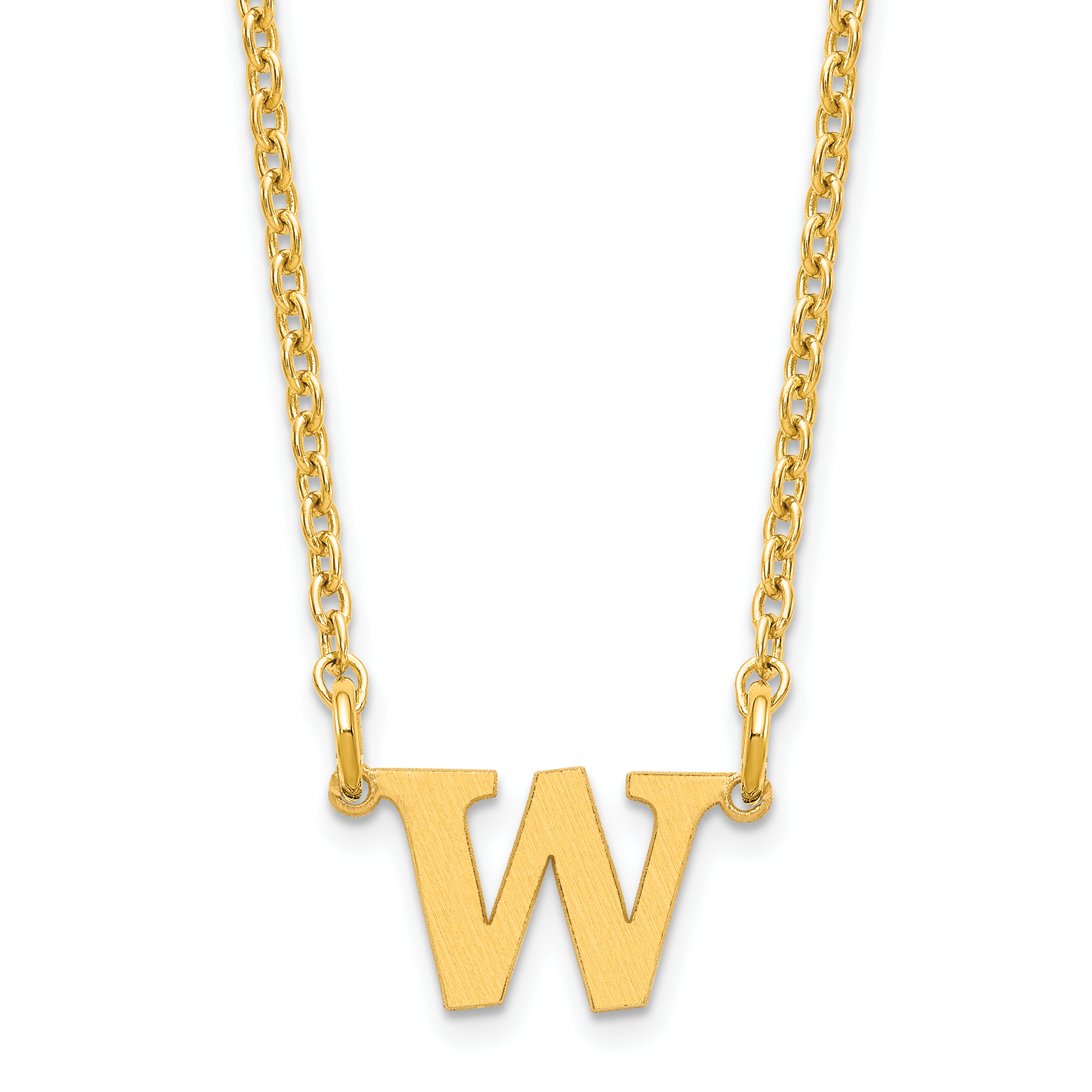 Necklace with dangling on sale letters