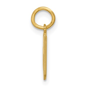 10k Yellow Gold Upper-case Letter B Epoxy Initial Charm — alternate view