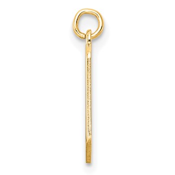 Sterling Silver/Gold-Plated Upper-case Letter J Epoxy Initial Charm — alternate view