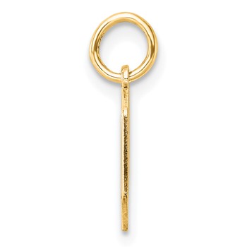 10k Yellow Gold Upper-case Letter O Epoxy Initial Charm — alternate view