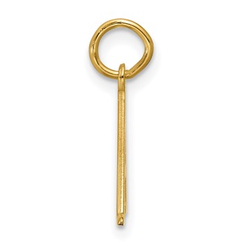 Sterling Silver/Gold-Plated Line Epoxy Initial Charm — alternate view