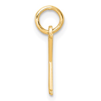 Sterling Silver/Gold-Plated Letter X Line Epoxy Initial Charm — alternate view