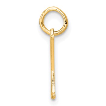 Sterling Silver/Gold-Plated Letter Y Line Epoxy Initial Charm — alternate view