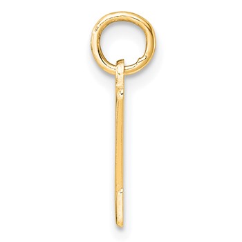 Sterling Silver/Gold-Plated Letter Z Line Epoxy Initial Charm — alternate view