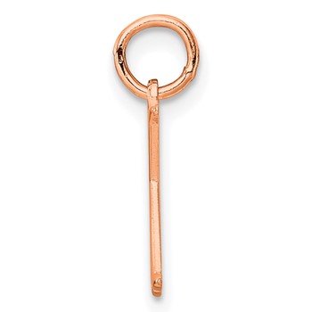 Sterling Silver/Rose Gold-Plated Letter K Line Epoxy Initial Charm — alternate view