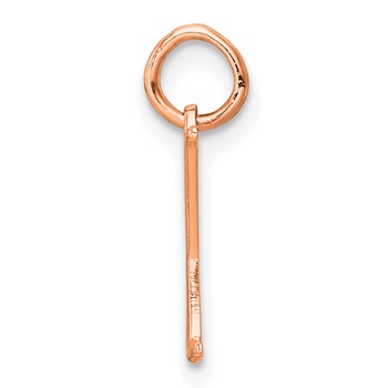 Sterling Silver/Rose Gold-Plated Letter Y Line Epoxy Initial Charm — alternate view