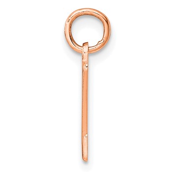 Sterling Silver/Rose Gold-Plated Letter Z Line Epoxy Initial Charm — alternate view