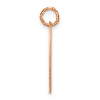 SS/Rose Gold-Plated Heart with Name and Number Charm — alternate view