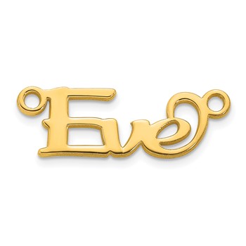 Sterling Silver/Gold-plated Name Plate — alternate view