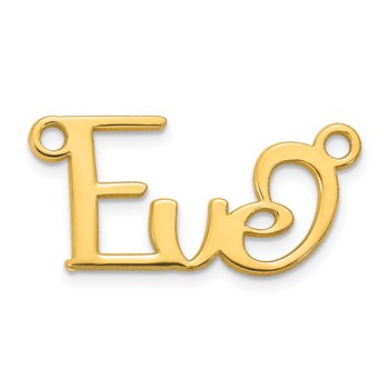 Sterling Silver/Gold-plated Name Plate — alternate view