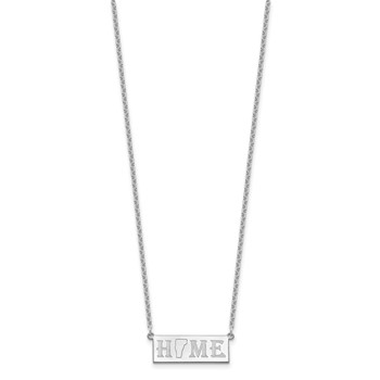Sterling Silver/Rhodium-plated HOME/STATE Necklace — alternate view