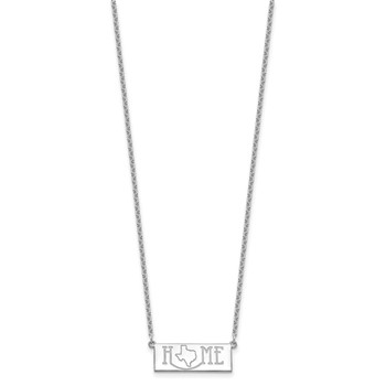 Sterling Silver/Rhodium-plated HOME/STATE Necklace — alternate view