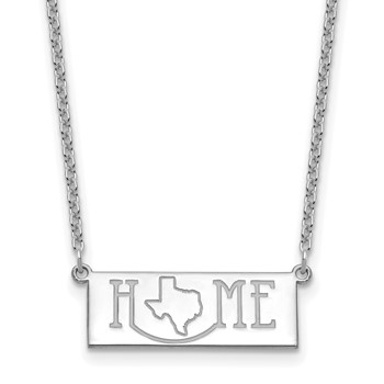 Sterling Silver/Rhodium-plated HOME/STATE Necklace