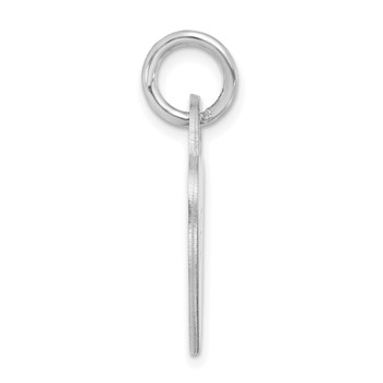 Sterling Silver/Rhodium-plated Small Heart Animal Information Tag — alternate view