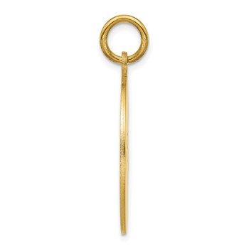 Sterling Silver/Gold-plated Small Round Animal Information Tag — alternate view