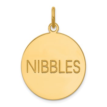 Sterling Silver/Gold-plated Small Round Animal Information Tag