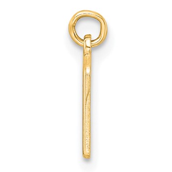 Sterling Silver/Gold-Plated Lower-case Letter M Epoxy Initial Charm — alternate view