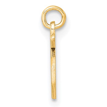 Sterling Silver/Gold-Plated Lower-case Letter S Epoxy Initial Charm — alternate view