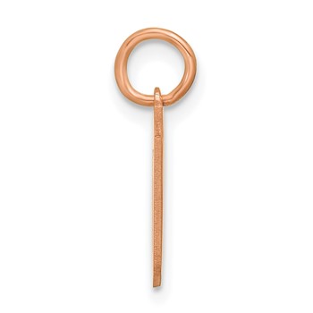 Sterling Silver/Rose Gold-Plated Lower-case Letter B Epoxy Initial Charm — alternate view