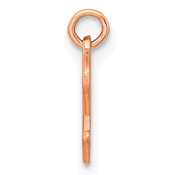 Sterling Silver/Rose Gold-Plated Lower-case Letter E Epoxy Initial Charm — alternate view