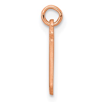 Sterling Silver/Rose Gold-Plated Lower-case Letter I Epoxy Initial Charm — alternate view