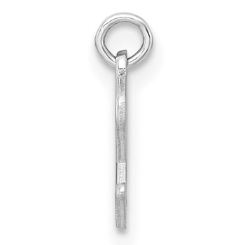 Sterling Silver/Rhodium-Plated Lower-case Letter E Epoxy Initial Charm — alternate view