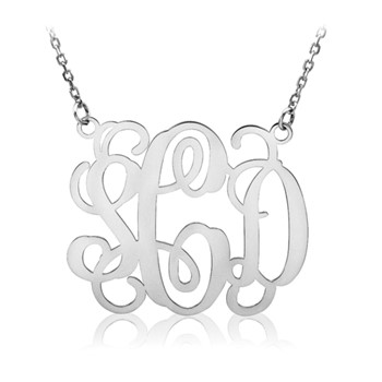 14kw .013 Gauge Monogram 18" Necklace