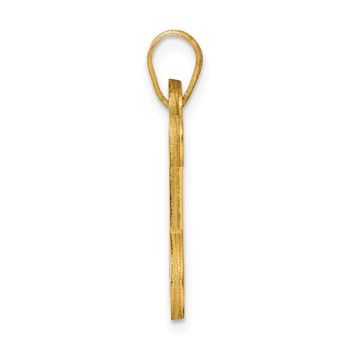 Sterling Silver Gold-plated Letter Y Initial Pendant — alternate view