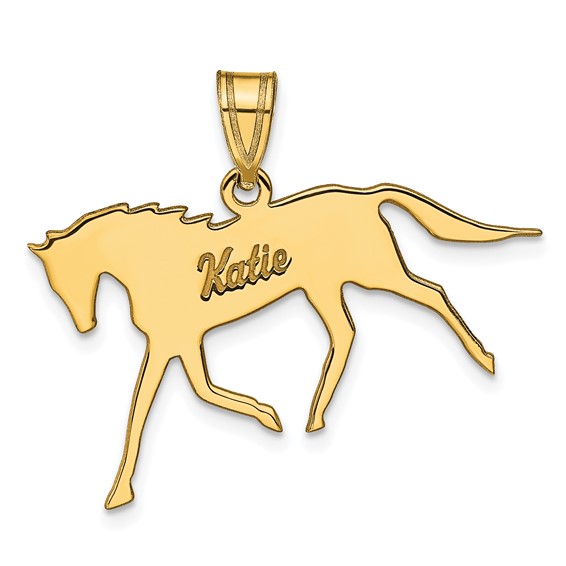 Horse Gifts for Girls, 14K Gold/White Gold/Rose Gold Plated Heart Initial  Horse Necklace Personalized Gifts Dainty Horse Jewelry Horse Necklaces  Gifts