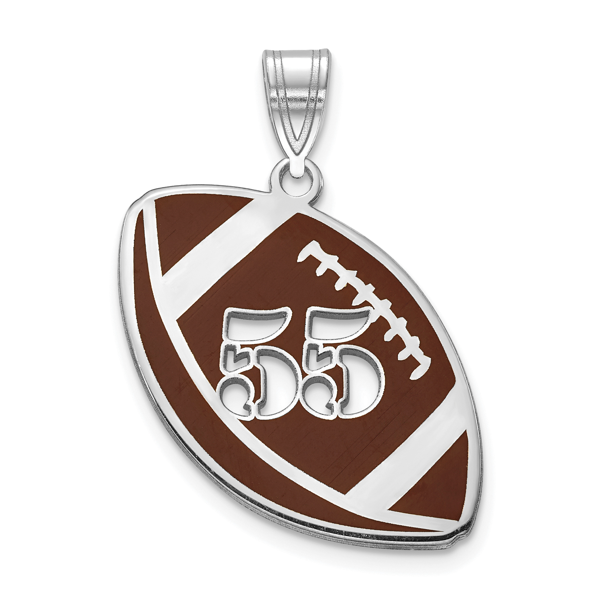 Football on sale number pendants