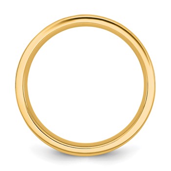 14k Yellow Gold Name and Birth Flower Ring — alternate view