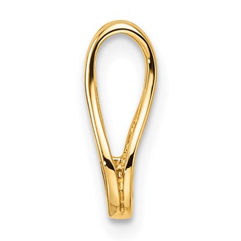 14k Holds 2.8mm Stone Teardrop-Shape Slide Mounting Fits up to 2mm Regular/6mm Fancy or Reversible Omega — alternate view