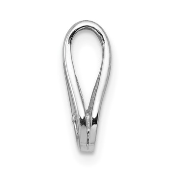 14k White Gold Holds 2.8mm Stone Teardrop-Shape Slide Mounting Fits up to 2mm Regular/6mm Fancy or Reversible Omega — alternate view