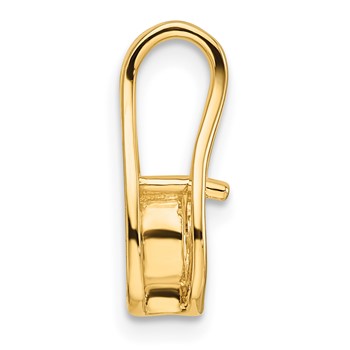 14k Holds 4.7mm Stone Teardrop-Shape Slide Mounting Fits up to 3mm Regular/6mm Fancy or Reversible Omega — alternate view