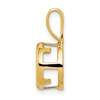 14k 6mm Round Stone Bezel Pendant Mounting — alternate view